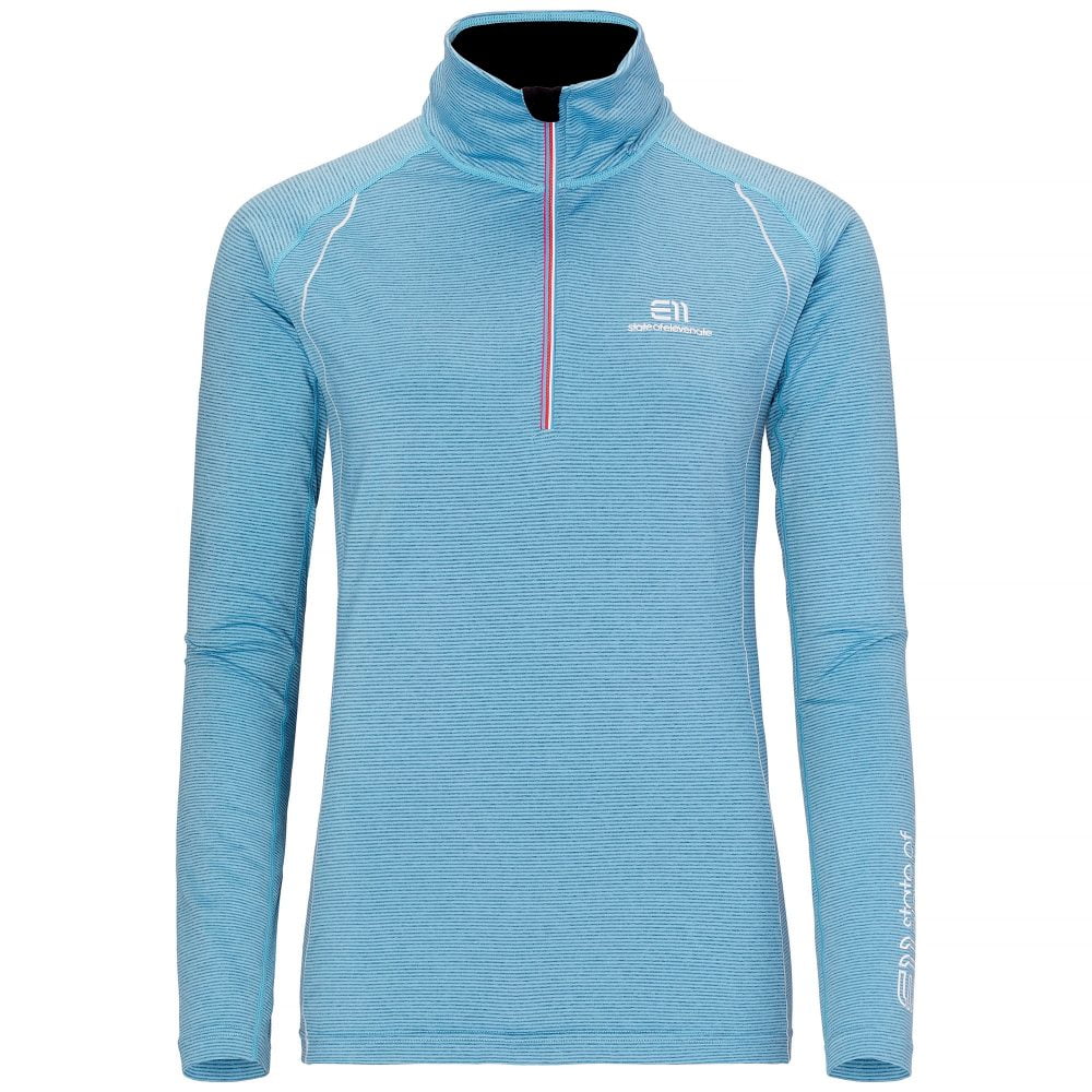 ELEVENATE MÉTAILLER ZIP PULLOVER - DAMEN (GRÖßE M, NORDIC BLUE)