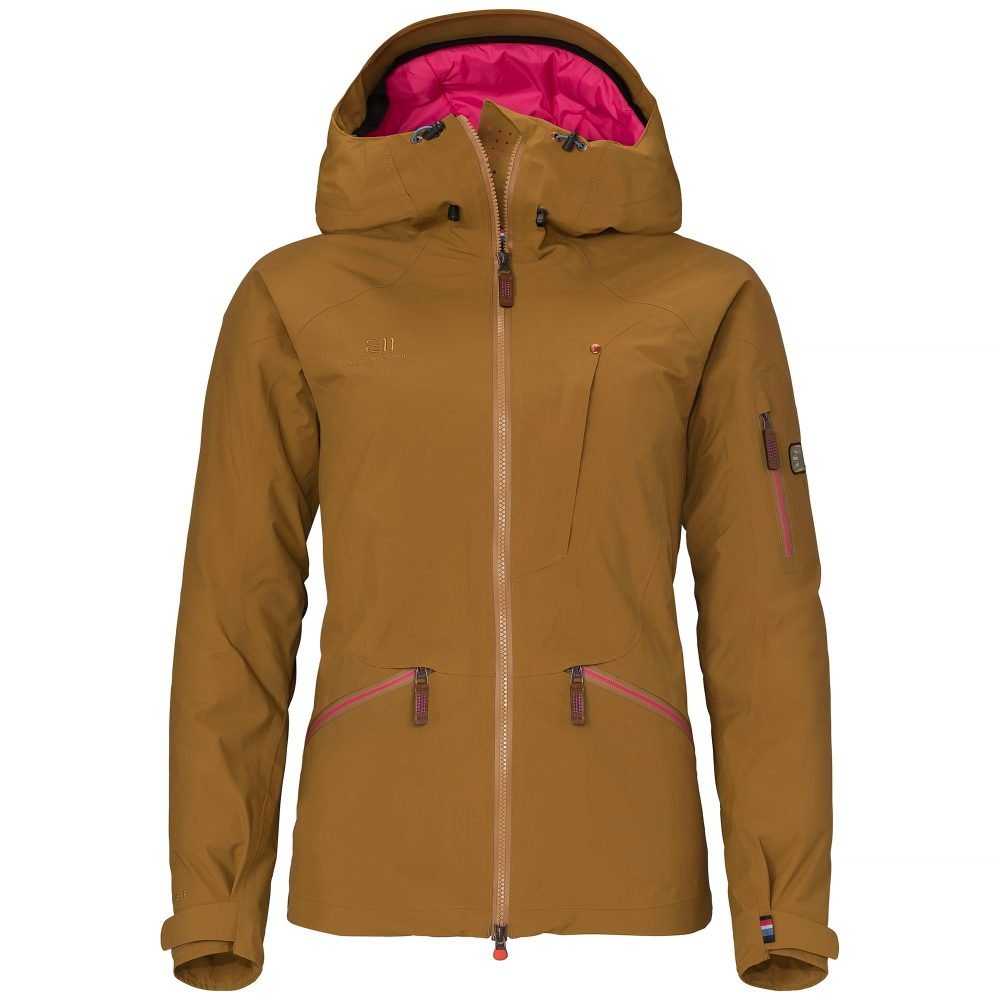 ELEVENATE ZERMATT HARDSHELLJACKE - DAMEN (GRÖßE M, PECAN BROWN)