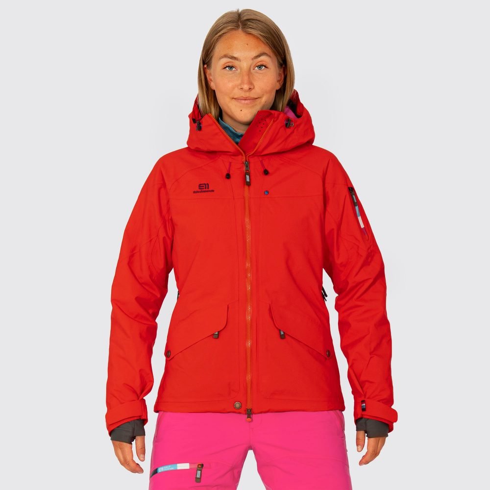 ELEVENATE BREVENT HARDSHELLJACKE - DAMEN (GRÖßE M, RED GLOW)